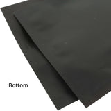 Recyclable Matte Tear Notch Clear Black/White Heat Seal Flat Zip Lock Pouch Bag With Hanging Hole