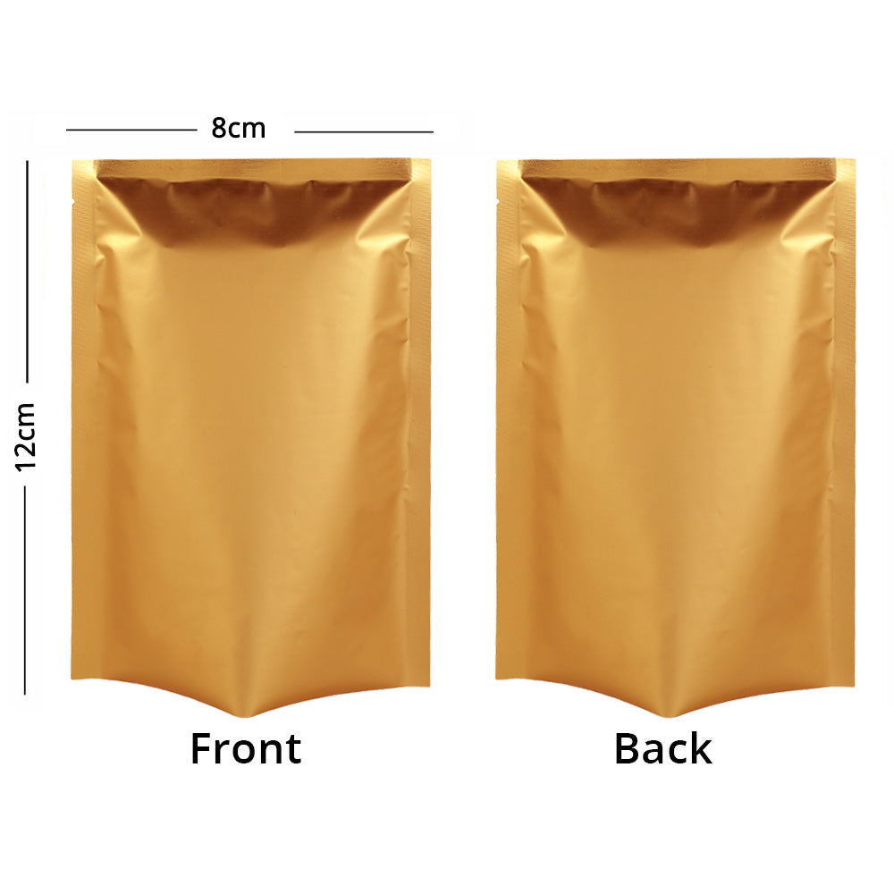 Smell Proof Heat Sealing Pouches Eco-friendly Recyclable Metallic Mylar Food Packaging Vacuum Open Top Bags