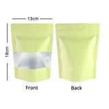 Zip Lock Bag Matte With Frosted Window And Maple Leaf Pattern Aluminium Foil Stand Up Eco Sealed Storage Pouch