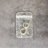 Multi-Size Eco PP Zip Lock Plastic Bag Front Clear Mylar Flat Tear Notch Pouch USB Cable Storage Bag With Hang Hole