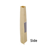 High Quality Matte Variousizes Kraft Paper Bag Mylar Eco Recyclable Stand Up With Window Zip Lock Storage Pouch