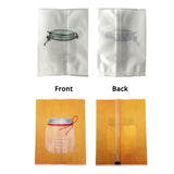 Plastic Bags Jar Printing Vacuum Seal Heat Seal Package Bags Flat Tear Notch Matte PP Mylar Storage Pouches w/Window