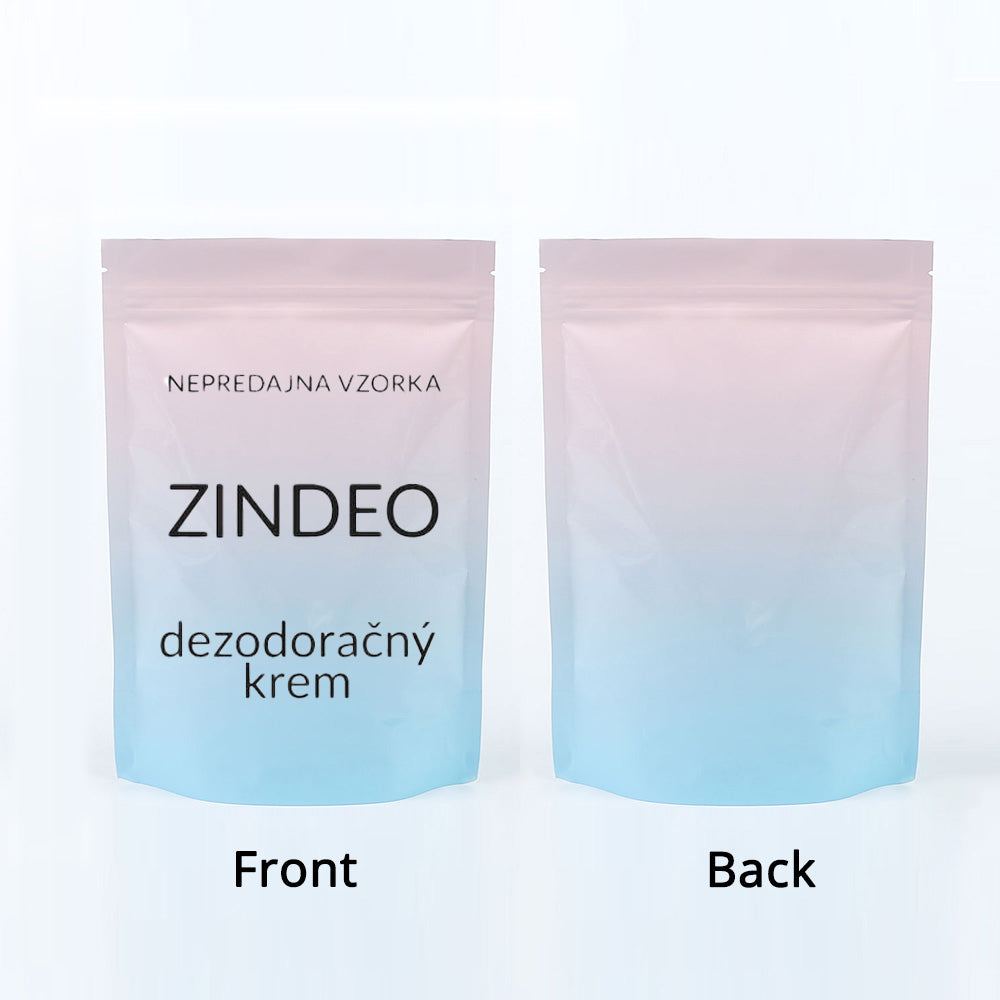 Custom Printed:High Quality Glossy Various Sizes Gradual Pink/Blue Stand Up Bag Aluminium Foil Mylar Storage Organizer Zipper Bag