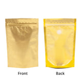 15x23cm Custom Matte Valve Ziplock Doypack Frosted Metallic Foil Plastic Storage Packaging Stand Up Recyclable Eco Bag With Tear Notch