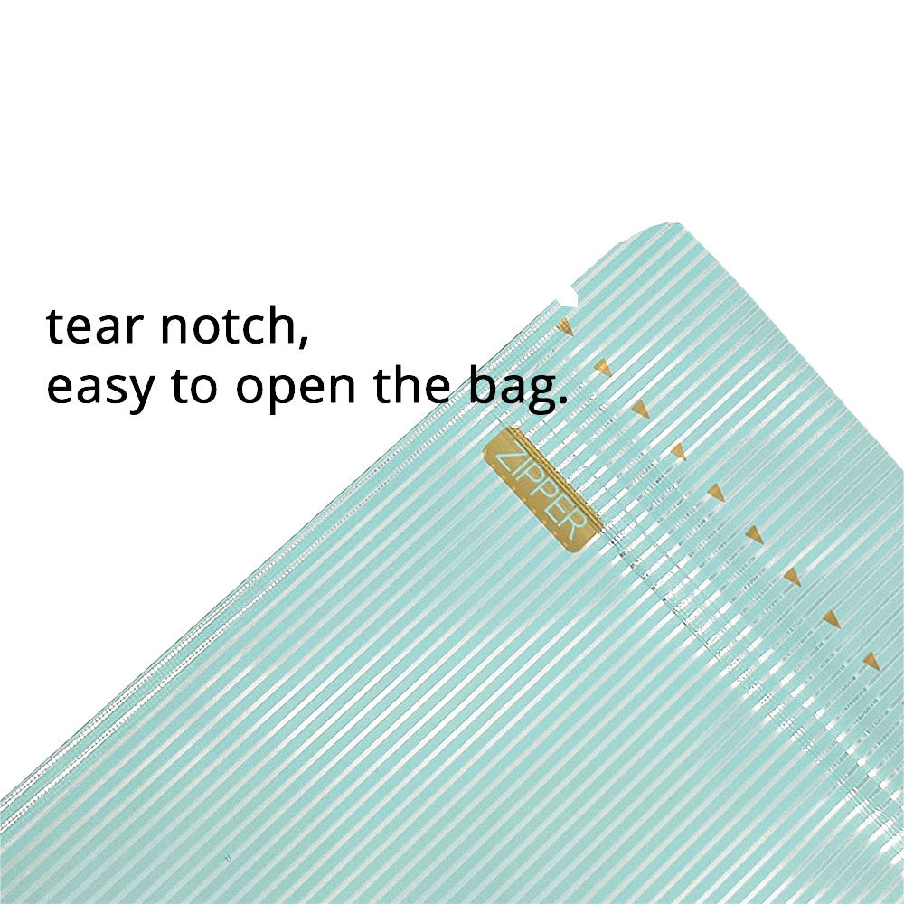 Custom Printed:Metallic Foil Mylar Bag 15x24cm Various Colors Stand Up Storage Pouch W/Stripe And Tear Notch Reusable Zipper Bag