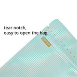 Custom Printed:Metallic Foil Mylar Bag 15x24cm Various Colors Stand Up Storage Pouch W/Stripe And Tear Notch Reusable Zipper Bag