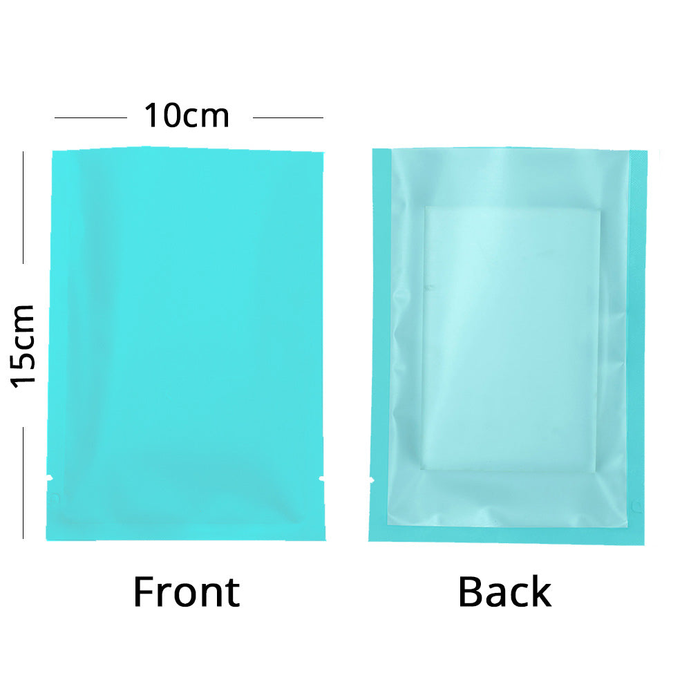 Eco Recyclable Plastic Packaging Bags Matte Clear Open Top Vacuum Heat Sealable Storage Pouches