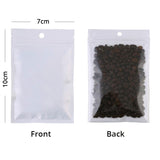 Wholesale Moisture Clear/ White Grocery Food Zip Lock Plastic Pouch Flat Hand Hold PET Packaging Bag