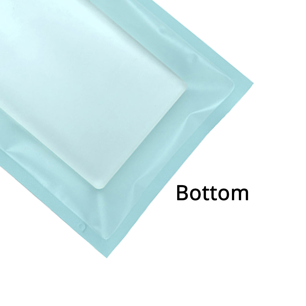 Eco Smell Proof Food Packaging Bags Zip Lock Storage Bags Matte Foil Mylar Plastic Pouches With Tear Notch