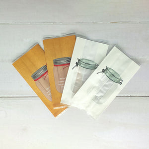 7x15cm Vacuum Sealing Food Open Top Plastic Storage Bags Tear Notch Matte PP Mylar Packaging Pouches With Window & Printing
