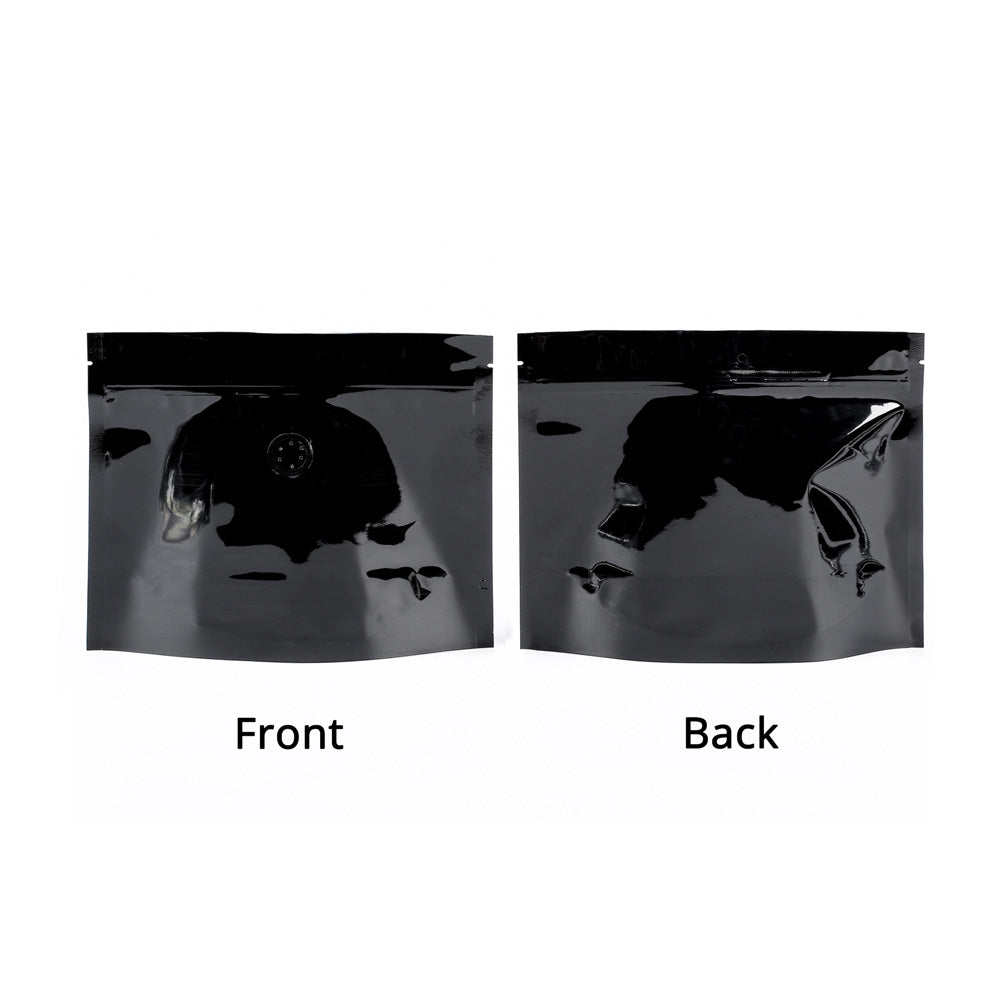 21x17cm Glossy Variouscolor Stand Up Packaging Bag Metallic Foil Mylar Eco Reusable Zip Lock With Valve Storage Pouch