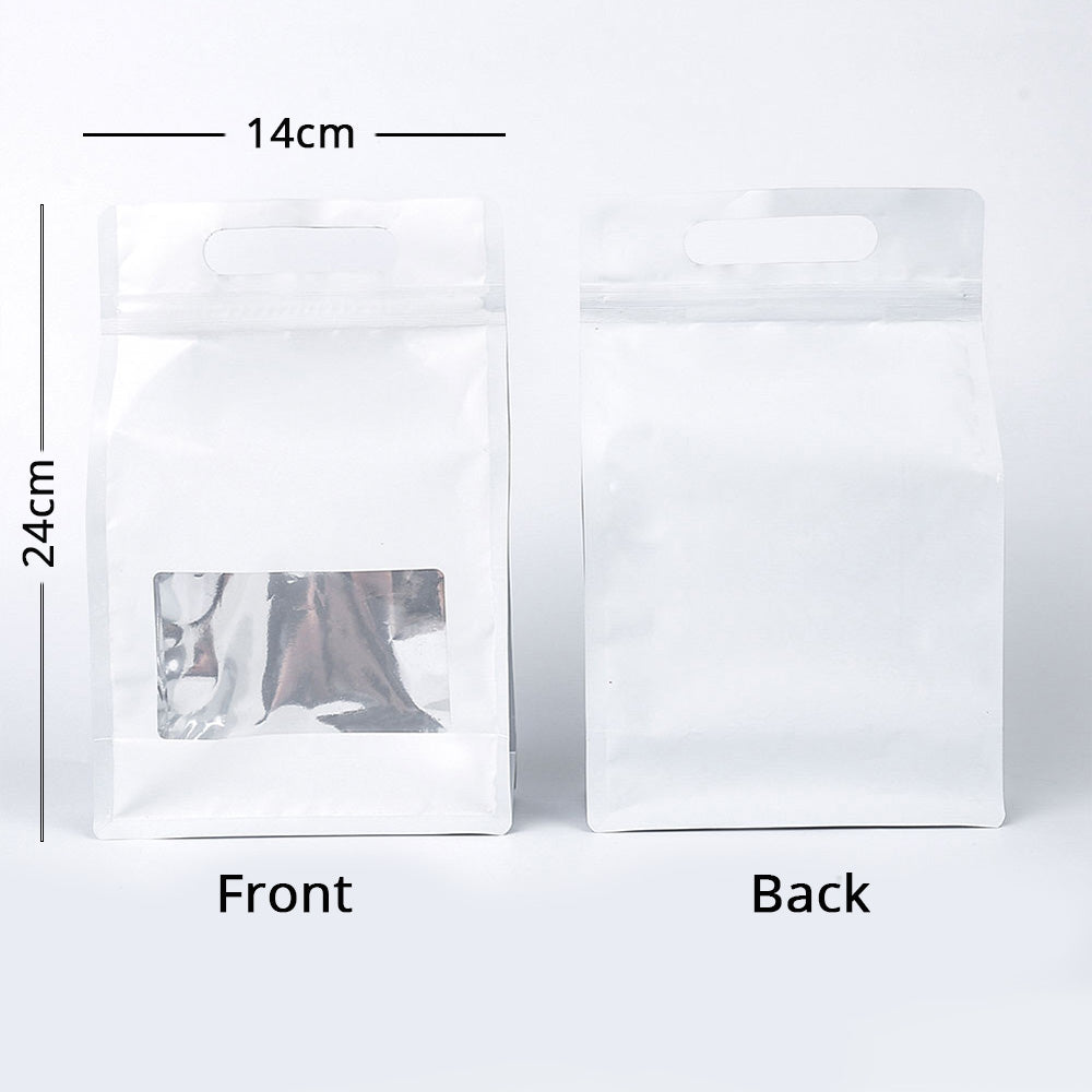 50 PCS Mylar Stand Up Pouch Bags Zip Food Lock Bags Sealable Smell