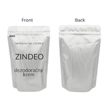 Custom Printed:Metallic Foil Mylar Bag 15x24cm Various Colors Stand Up Storage Pouch W/Stripe And Tear Notch Reusable Zipper Bag