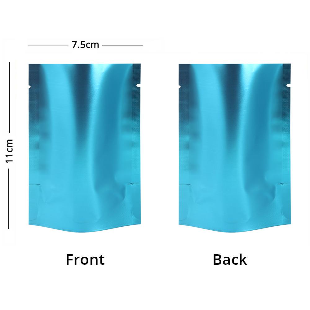 Premium Heat Seal Smell Proof Food Packaging Bags Stand Up Foil Mylar Open Top Storage Pouches W/Tear Notch