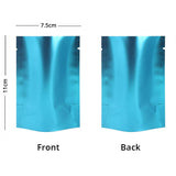 Premium Heat Seal Smell Proof Food Packaging Bags Stand Up Foil Mylar Open Top Storage Pouches W/Tear Notch