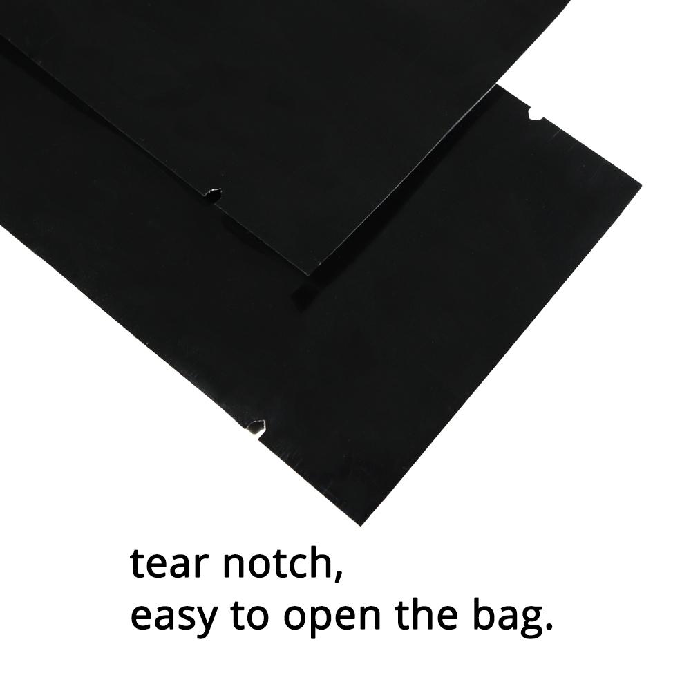 6x20cm Eco Vacuum Heat Seal Open Top Packaging Bags Aluminum Foil Mylar Pouches W/Clear Oval Window