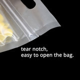 50Pcs/pack Matte Stand Up Frosted White Plastic Mylar Zipper Bag Food Coffee Storage Pouch Water And Smellproof W/Handle Hole