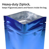 Small Glossy Colors Flat Gift Zip Lock Packing Bag Heat Sealing Foil Mylar Food Pouch