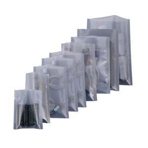 Custom Printed: Variety-Size Heat Seal Phone Accessories Mylar Flat Package Pouch Glossy Translucent Open Top Bag