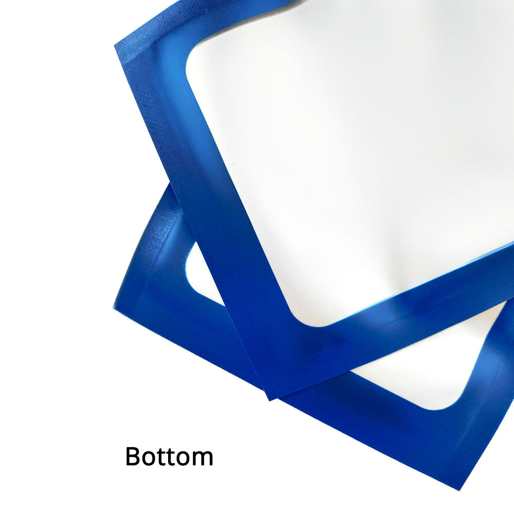 Earphone Storage Pouch Clear Front Mylar Zip Lock Bag With Butterfly Hole Flat Mylar Package Plastic Bag