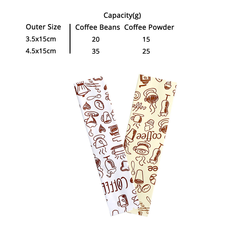 Premium Glossy Aluminium Mylar Pouch Tear Notch Heat Sealing Open Top Package Bag For Coffee Spices