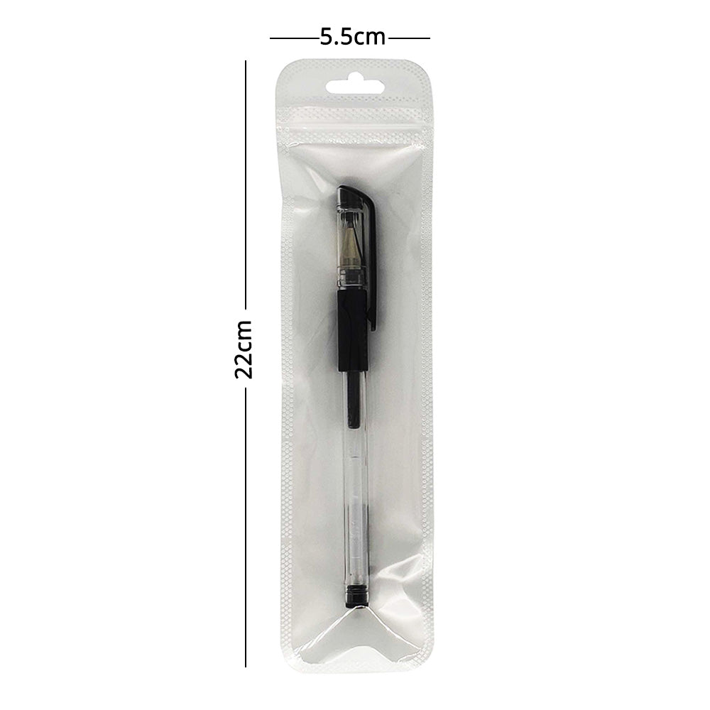Multi-Size Eco PP Zip Lock Plastic Bag Front Clear Mylar Flat Tear Notch Pouch USB Cable Storage Bag With Hang Hole
