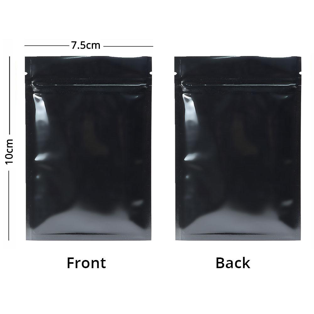 Small Glossy Colors Flat Gift Zip Lock Packing Bag Heat Sealing Foil Mylar Food Pouch