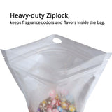Wholesale Moisture Clear/ White Grocery Food Zip Lock Plastic Pouch Flat Hand Hold PET Packaging Bag