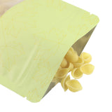 Zip Lock Bag Matte With Frosted Window And Maple Leaf Pattern Aluminium Foil Stand Up Eco Sealed Storage Pouch