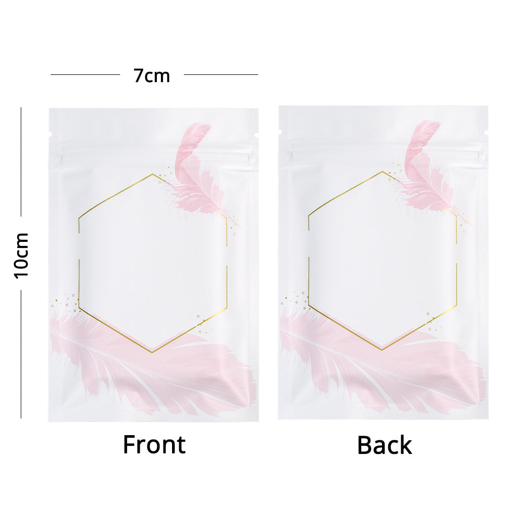 Printing Design Custom Matte Reusable Eco Zipper Bag Metallic Foil Mylar Storage Organizer Packaging Heat Sealed Pouch