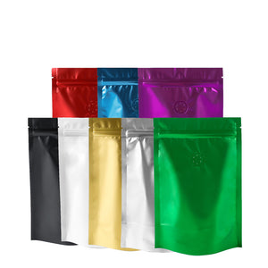 Custom 14x20cm Matte Frosted Front Zip Lock Bag With Valve Foil Mylar Sealed Stand Up Storage organizer Bag