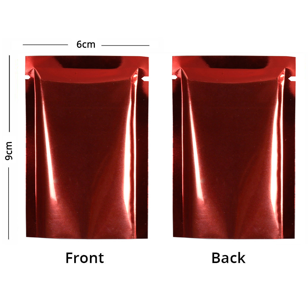 Multi Sizes Eco-friendly Heat Seal Open Top Foil Mylar Vacuum Packing Pouch Glossy Flat Vacuum Bag