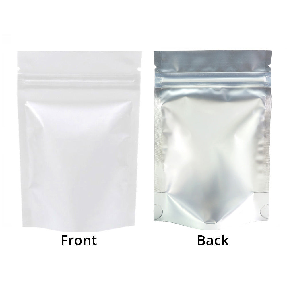Custom Printed:Matte Forsted Front Stand Up Eco Metallic Mylar Plastic Packaging Zipper Bag Household Multi Function Storage Pouch