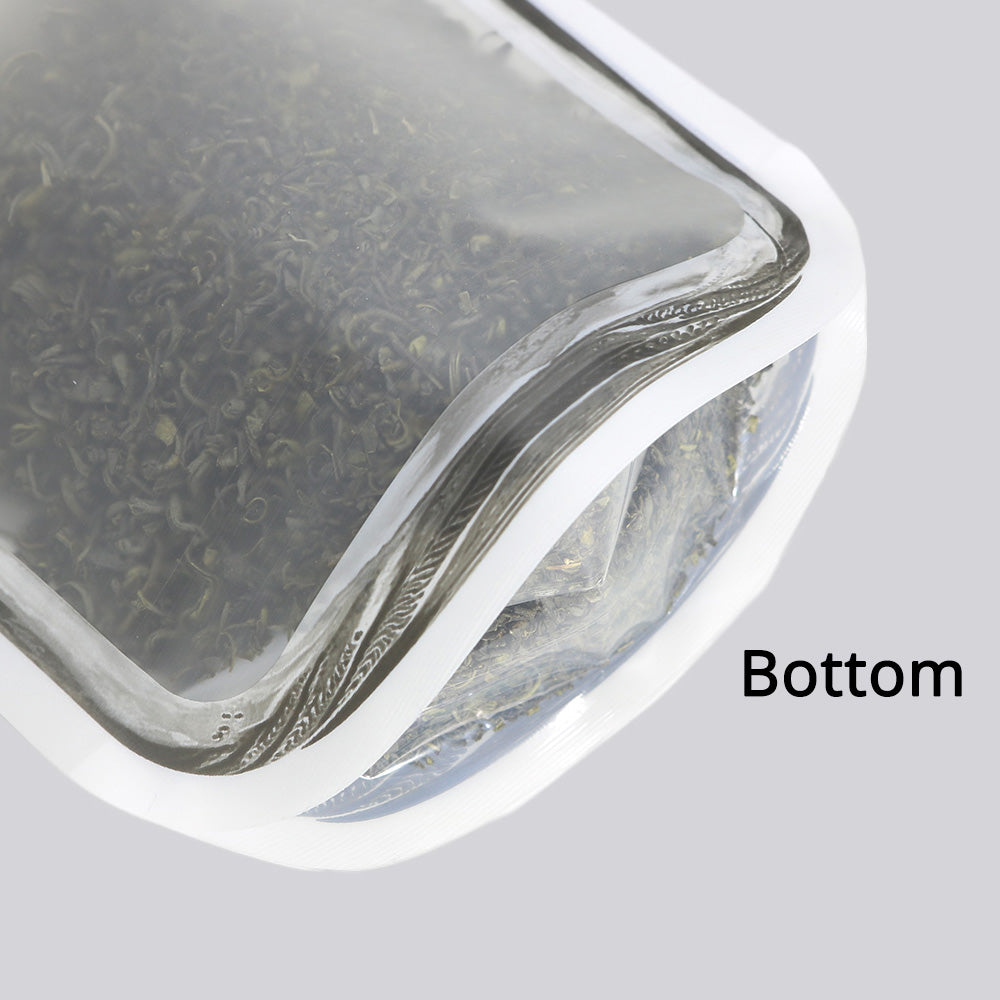 Custom Mason Jar Matte Red Zipper Bag Frosted Stand Up Eco Reclosable Food Storage Organizer Plastic Mylar Packaging Pouch