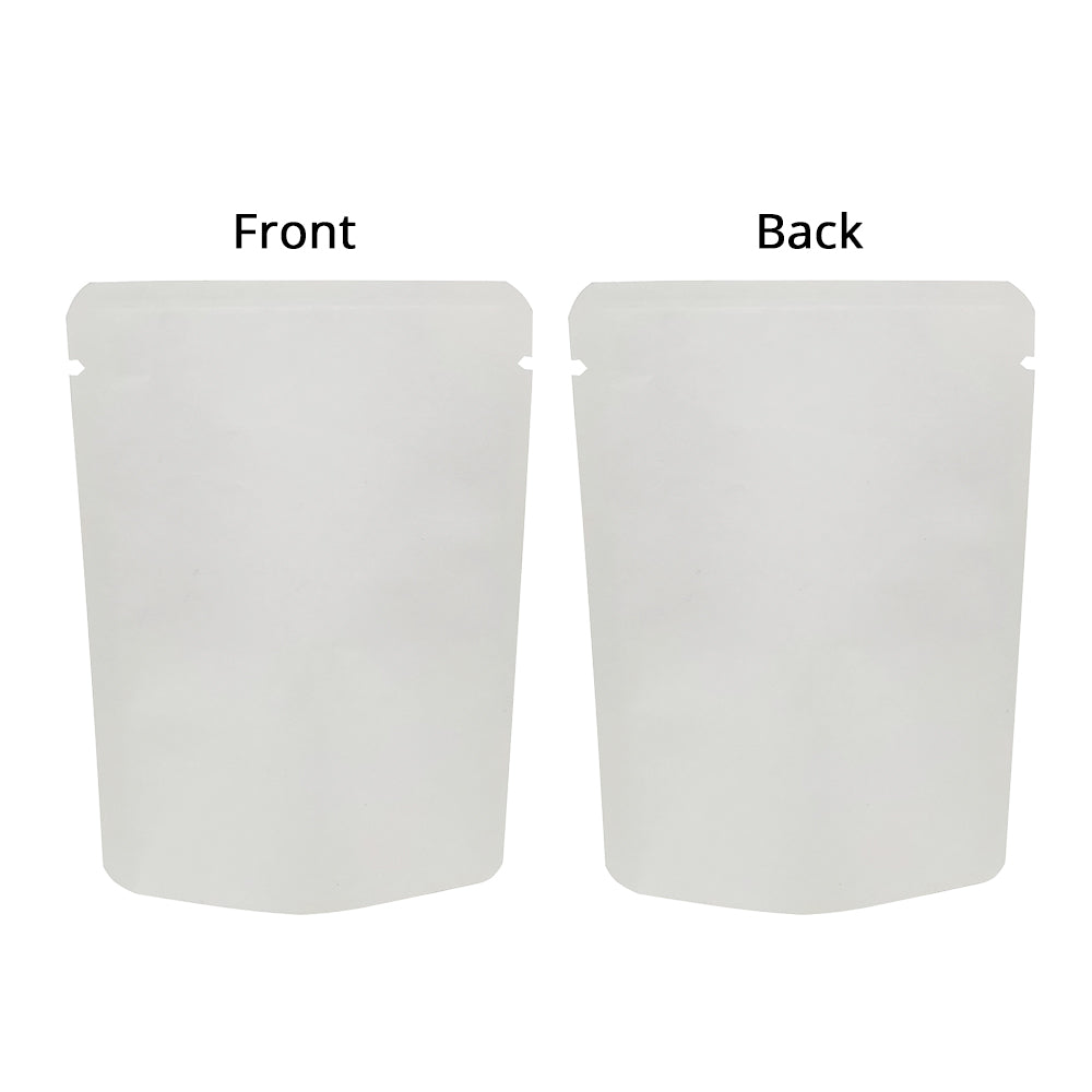 Eco-friendly Open Top Kraft Paper Bags Tear Notch Tea Pouches Kraft Paper Foil Mylar Storage Packaging Bags