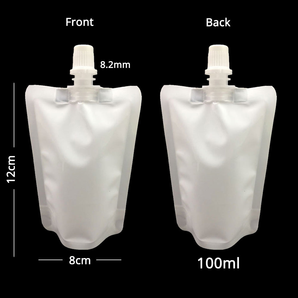 Custom 100ml 200ml Aluminium Foil Spout Pouch Liquid Fruit Juice