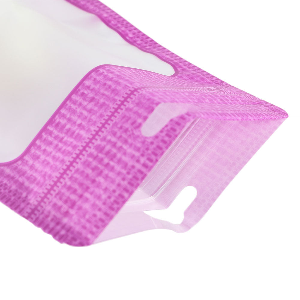 Multi-Color 10x15cm Waterproof Storage Pouch Mylar Recyclable Zip Lock Bag with Clear Window & Euro Slot