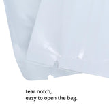 Wholesale Moisture Clear/ White Grocery Food Zip Lock Plastic Pouch Flat Hand Hold PET Packaging Bag