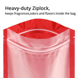 15x23cm Custom Matte Valve Ziplock Doypack Frosted Metallic Foil Plastic Storage Packaging Stand Up Recyclable Eco Bag With Tear Notch