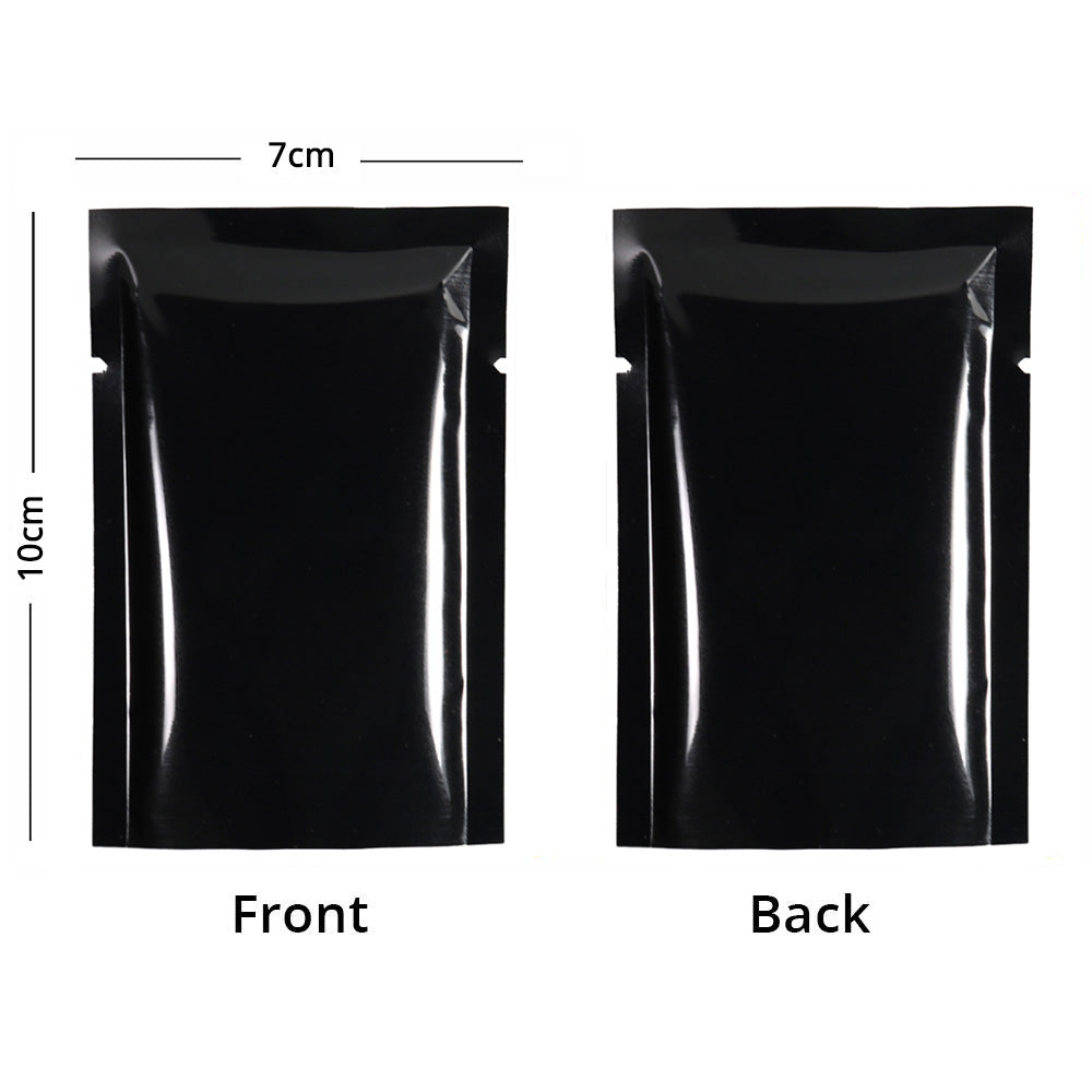 Multi Sizes Eco-friendly Heat Seal Open Top Foil Mylar Vacuum Packing Pouch Glossy Flat Vacuum Bag