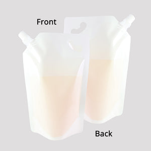 New Design Glossy Spout Pouch With Hang Hole Liquid Juice Milk Household Kitchen Storage Packaging Plastic Mylar Stand Up Bag