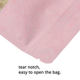 Zip Lock Bag Matte With Frosted Window And Maple Leaf Pattern Aluminium Foil Stand Up Eco Sealed Storage Pouch