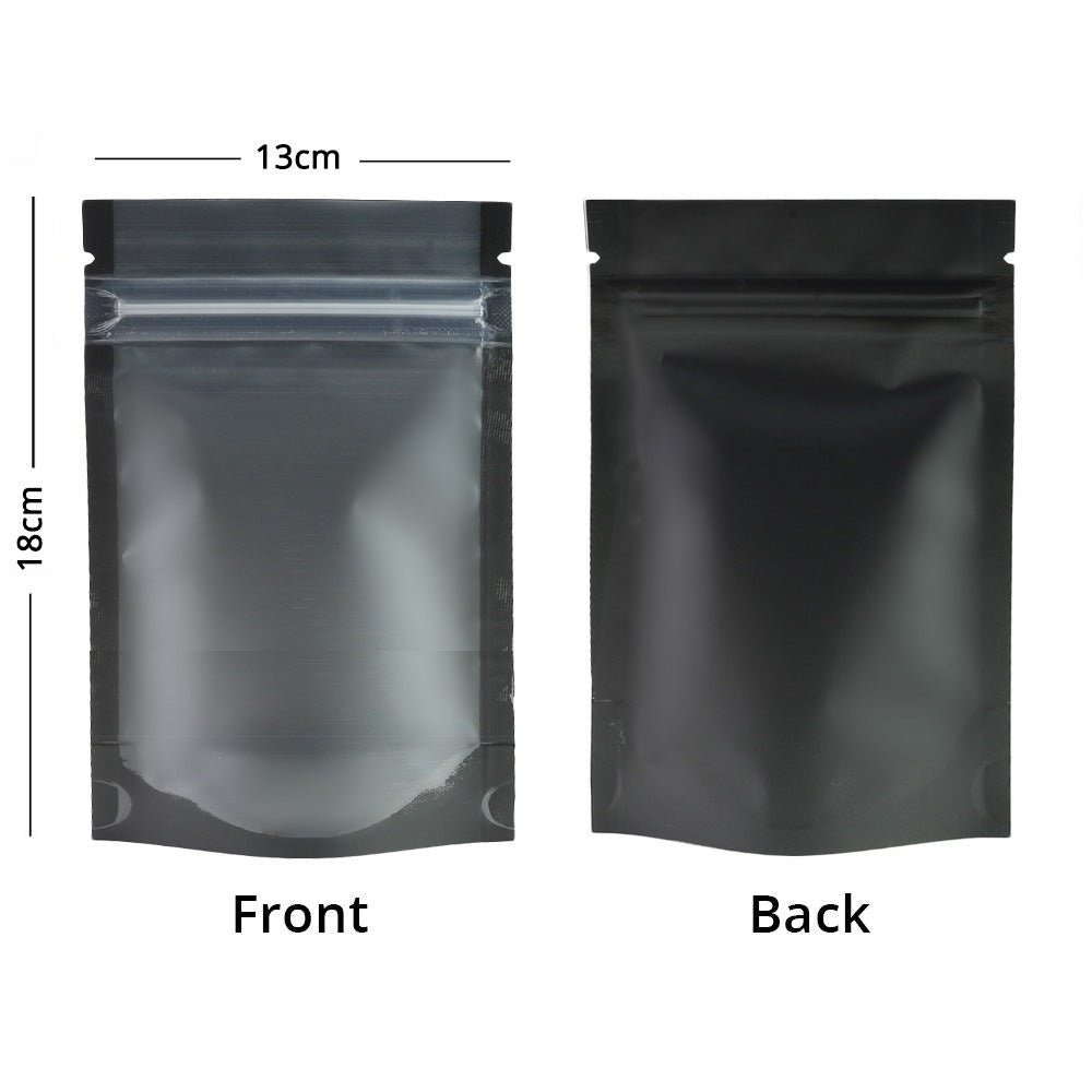 Custom Printed: Mylar Bag Matte Frosted Front Multicolors Stand Up Metallic Foil Zipper Bag Food Nut Travel Sample Storage Pouch