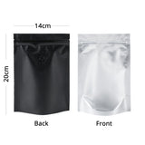 Custom 14x20cm Matte Frosted Front Zip Lock Bag With Valve Foil Mylar Sealed Stand Up Storage organizer Bag