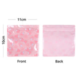 Custom Glossy Flat Bottom Plastic Mylar Packaging Bag Mylar Eco Heat Seal Storage Zipper Bag With Print And Tear Notch