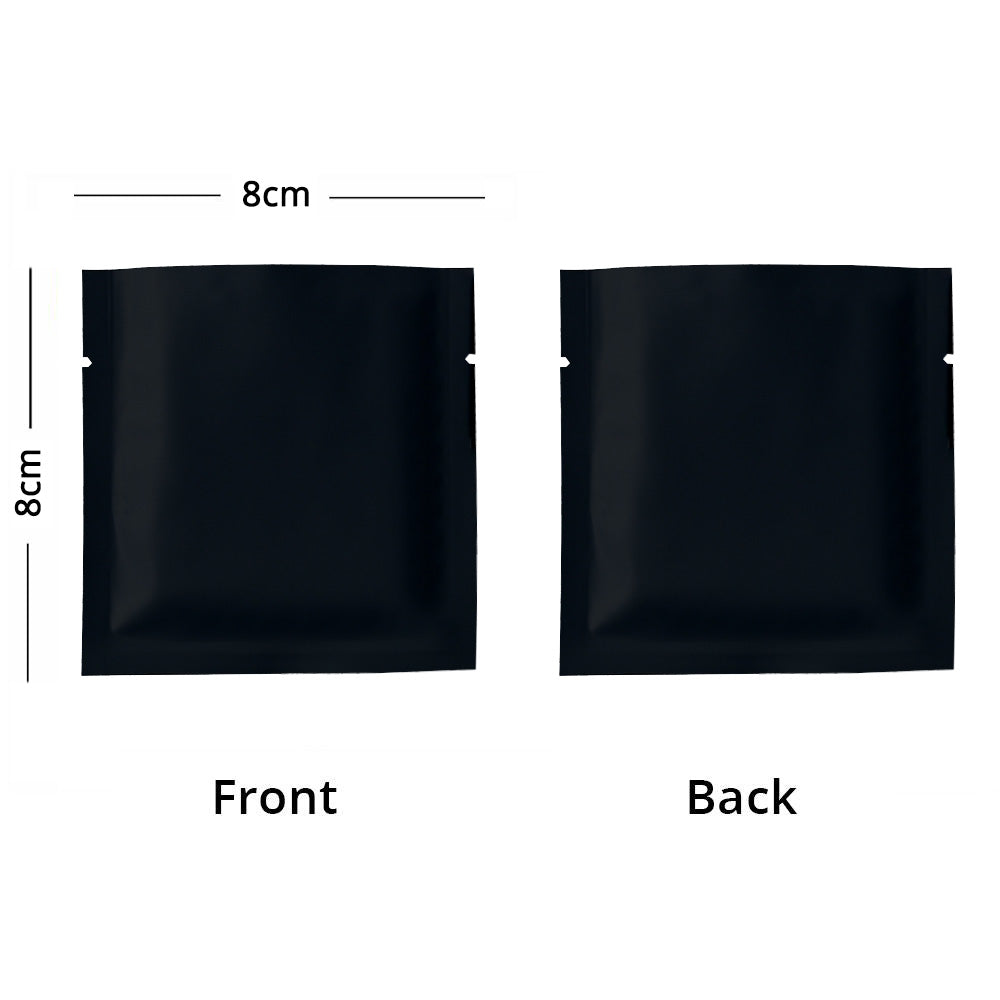 8x8cm Reusable Heat Sealing Smell Proof Tear Notch Pouch Various Colors Aluminum Foil Mylar Storage Bag