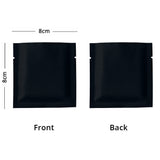 8x8cm Reusable Heat Sealing Smell Proof Tear Notch Pouch Various Colors Aluminum Foil Mylar Storage Bag