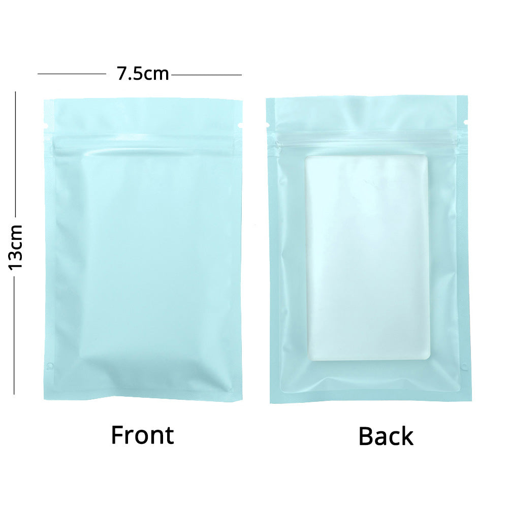 Eco Smell Proof Food Packaging Bags Zip Lock Storage Bags Matte Foil Mylar Plastic Pouches With Tear Notch