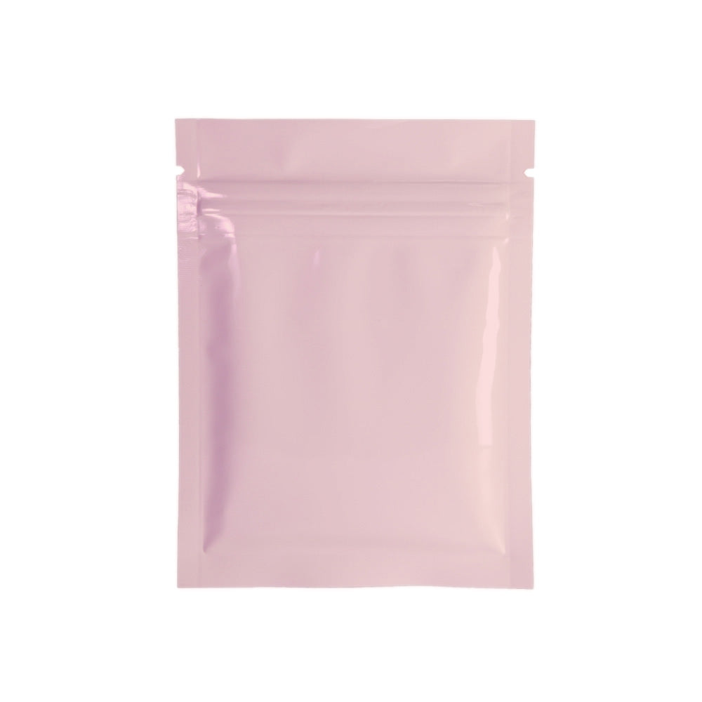 Small Glossy Colors Flat Gift Zip Lock Packing Bag Heat Sealing Foil Mylar Food Pouch