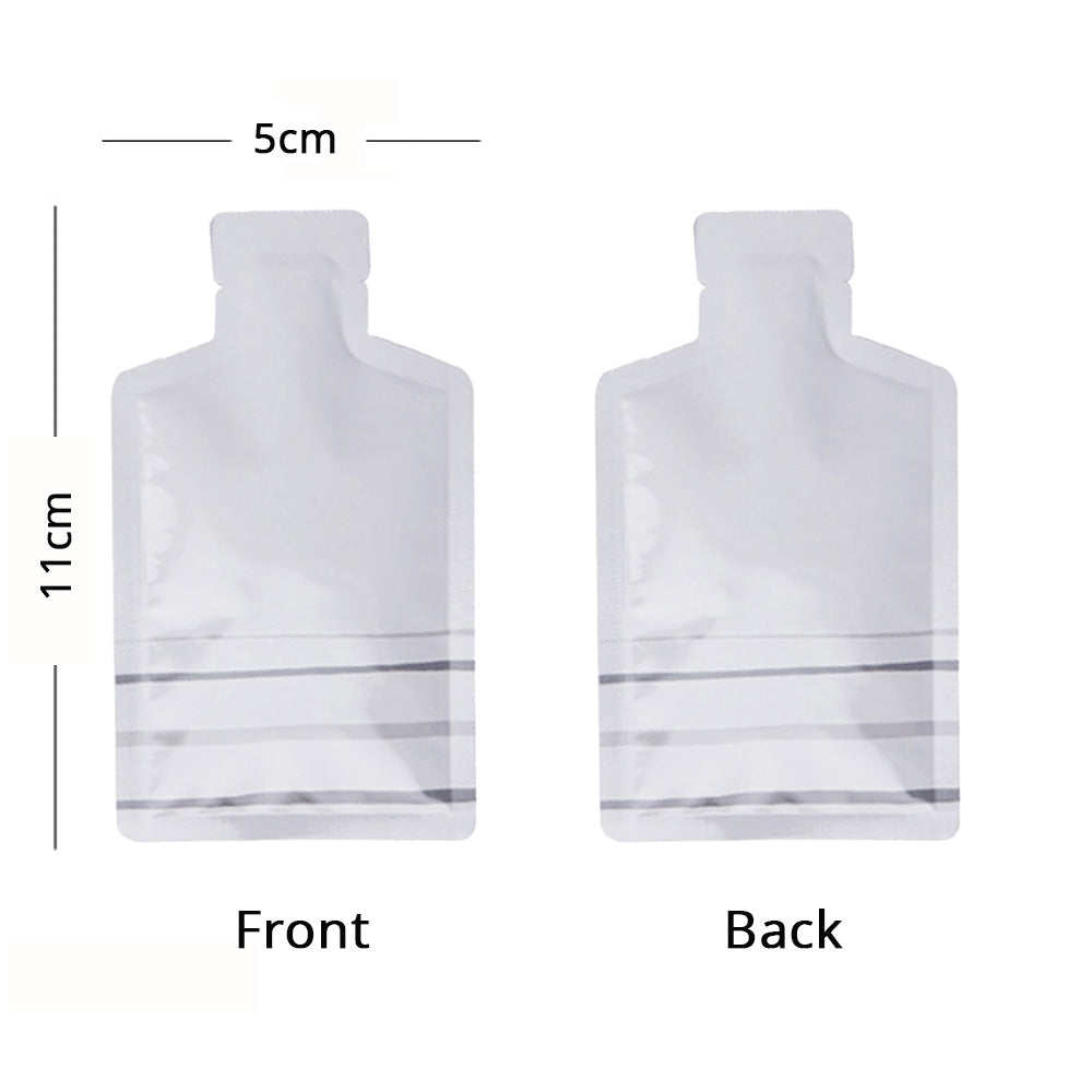 Premium Portable Cute Bottle Shape Open Top Aluminum Mylar Food Smell Proof Packing Bag